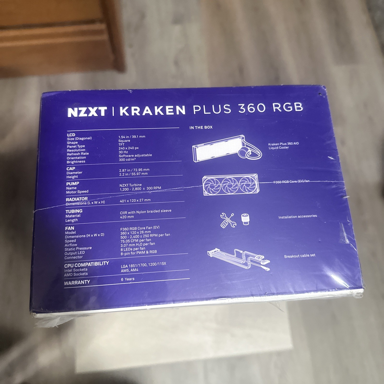 NZXT Kraken Plus 360 RGB 360mm Liquid CPU Cooler Black