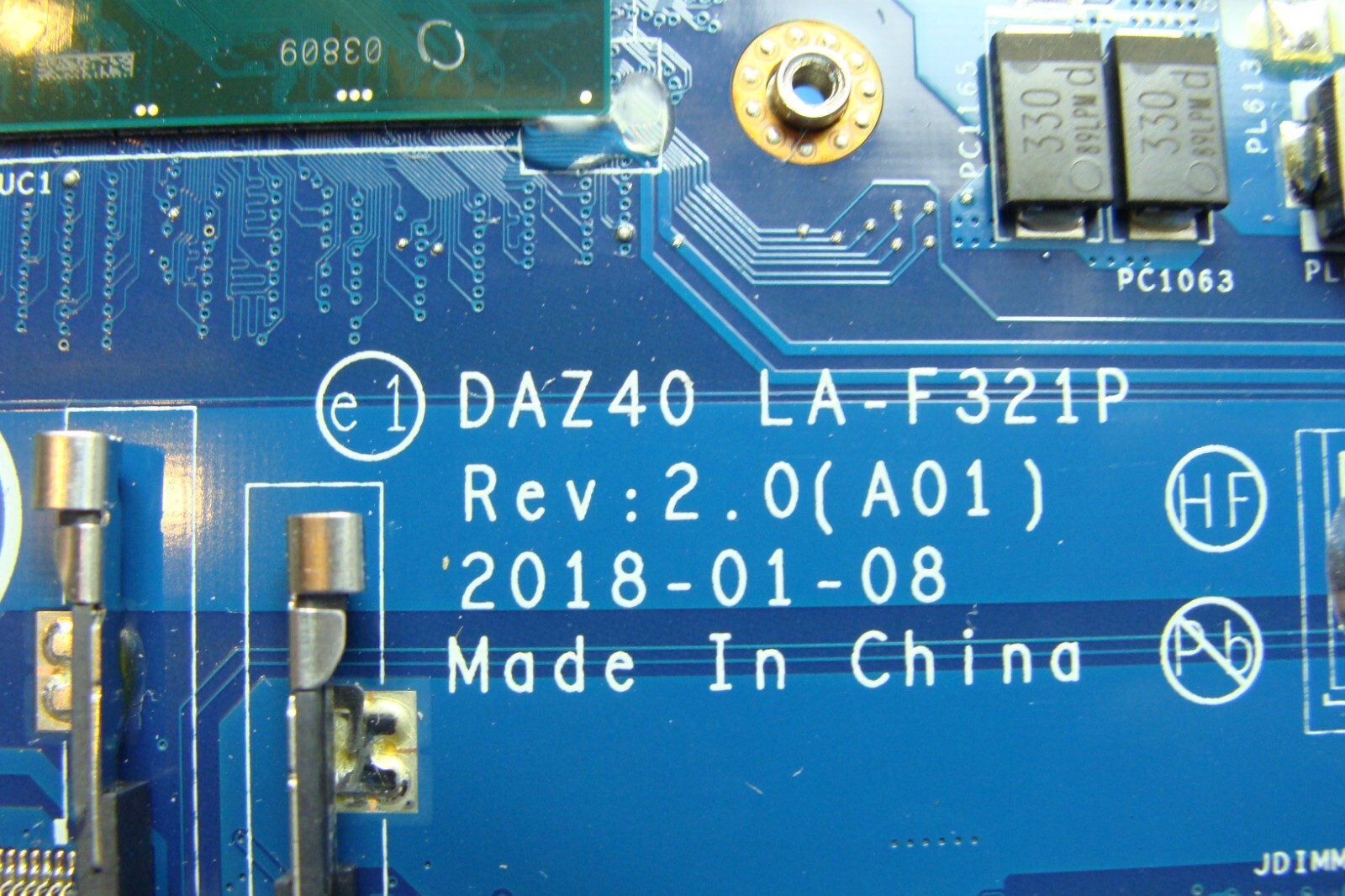 Dell Latitude 7490 14″ Genuine Intel i5-8350U 1.7GHz Motherboard SR3L9 LA-F321P
