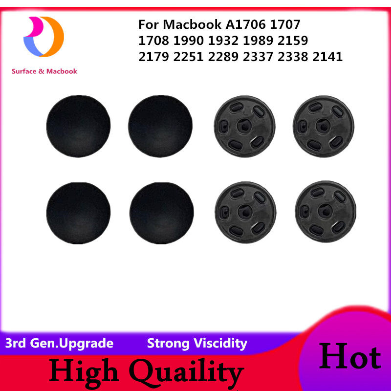 10sets New For Macbook Pro A1708 1990 1932 1989 2159 2179 2289 2337 Rubber Feet