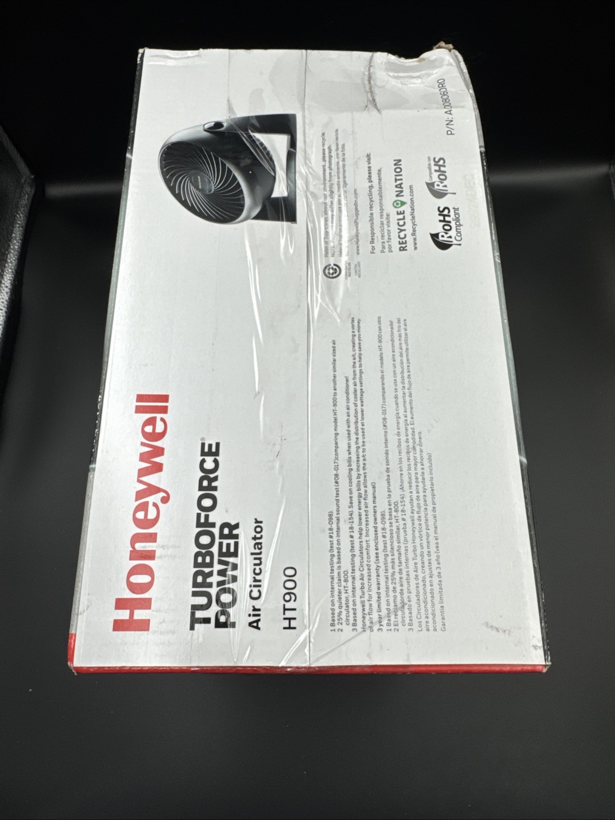 Honeywell – HT-904 – TurboForce Tabletop Air Circulator Fan – Black