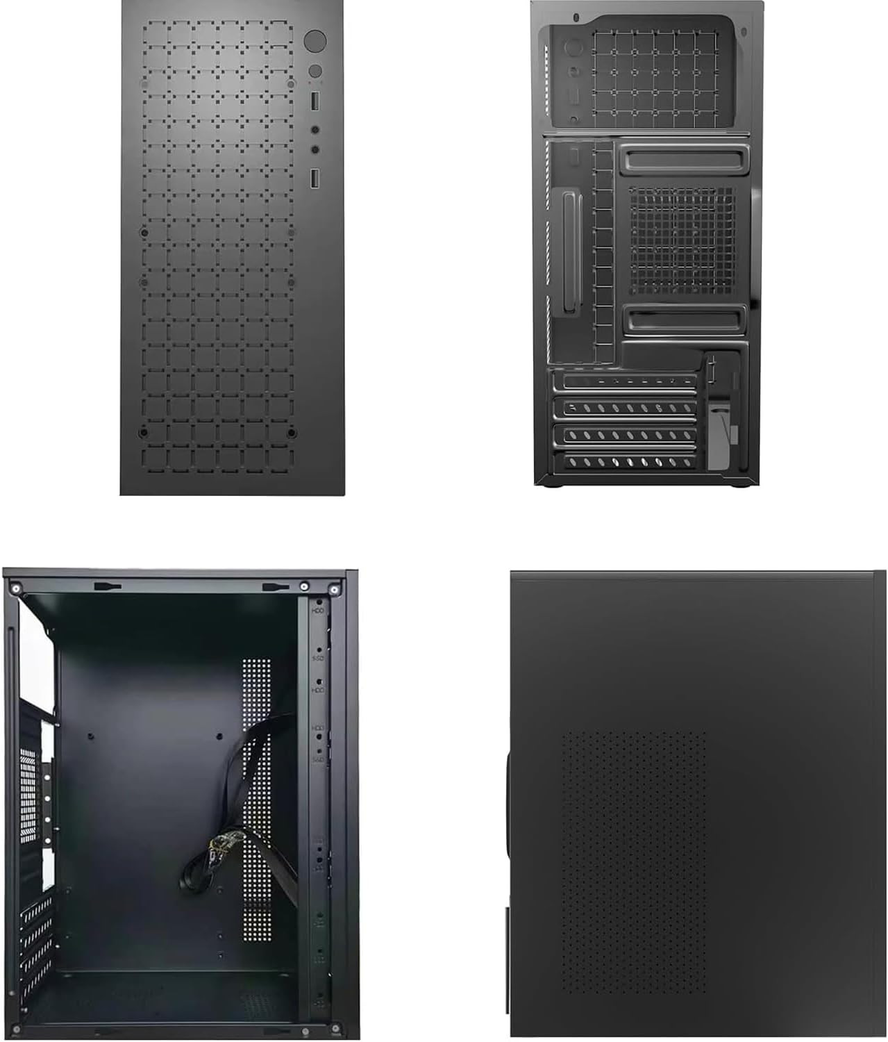 Matx Case:High Airflow Micro ATX Case, Support MATX, Mini-Itx, Micro ATX Case Sl