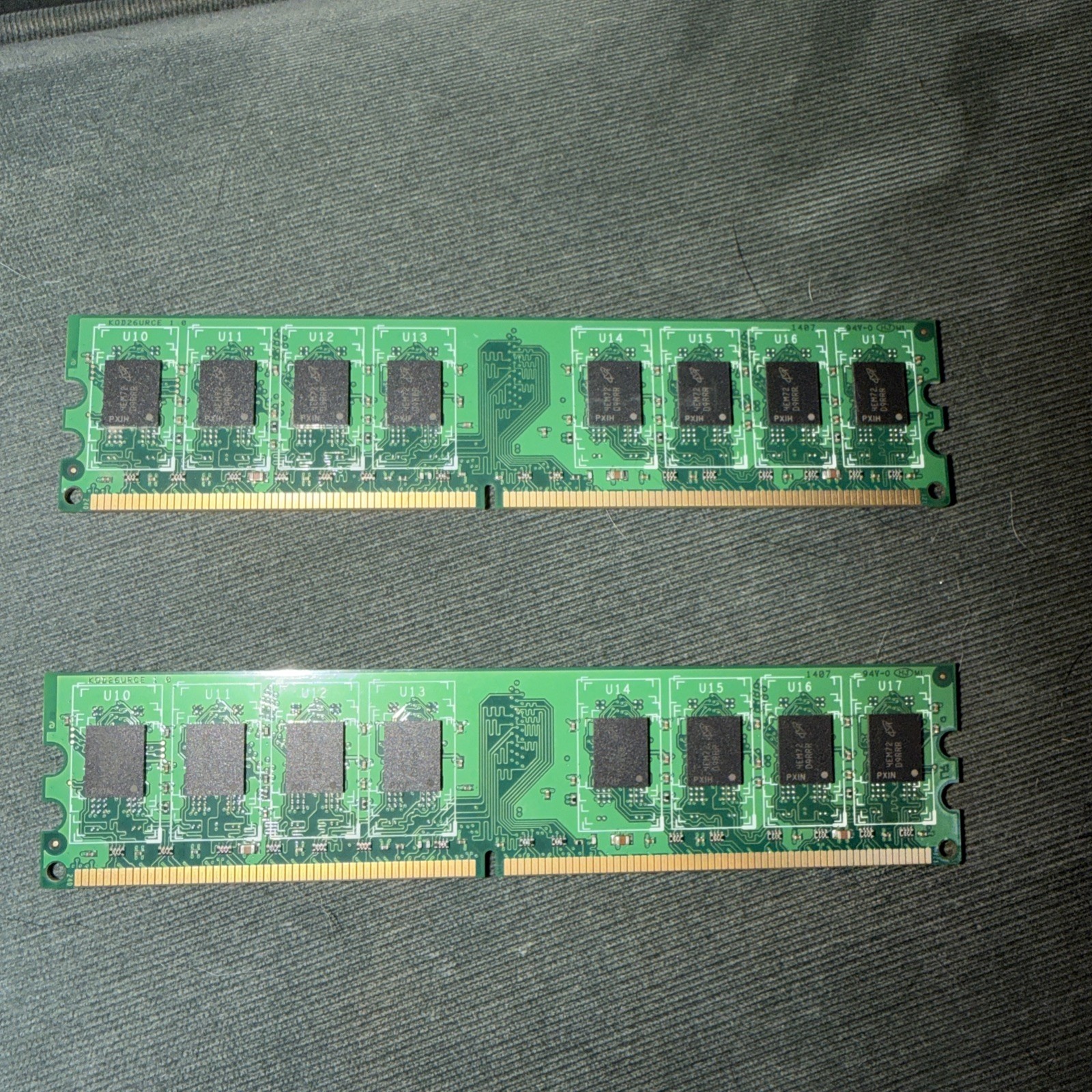 X2 Crucial 2GB 240pin Dimm 256Mx64 DDR3 Desktop Memory CT25664BA160B.C8FKR (4gb)