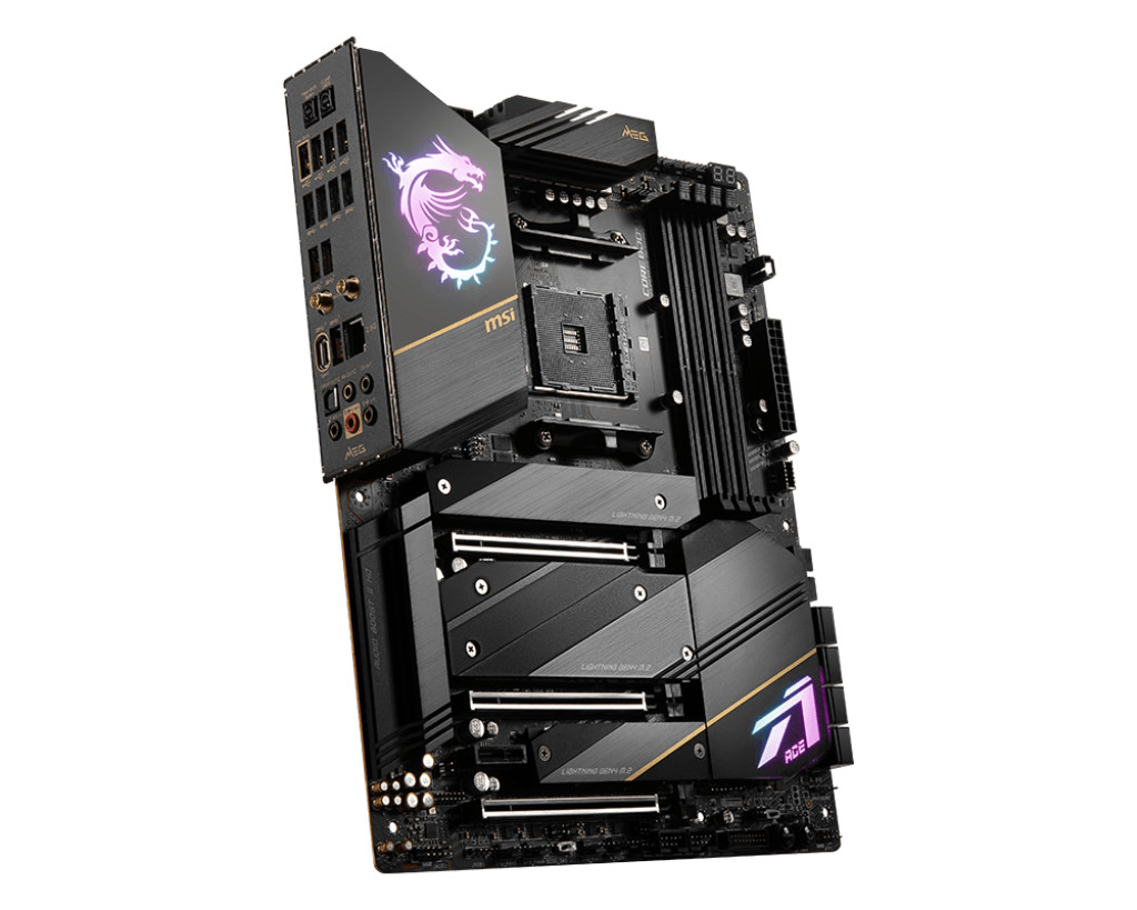 MSI MEG X570S ACE MAX WiFi 6E M.2 PCIe 4.0 motherboard support amd r7 5800x