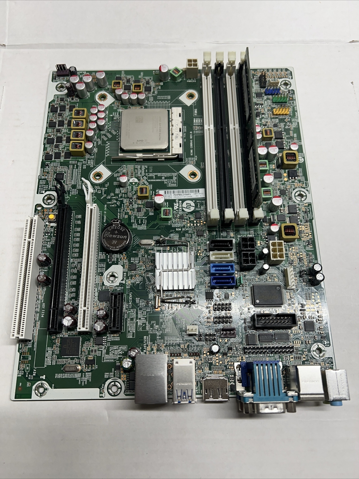 HP Desktop Motherboard 703596-001 With AMD A4-5300 And 4GB Memory