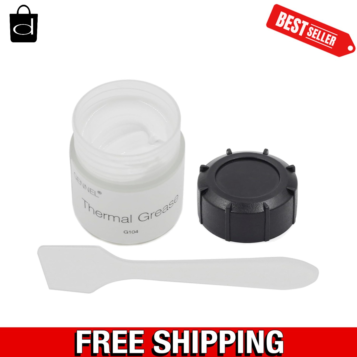 GENNEL 20g White Thermal Conductive Compound Grease Heat Sink Paste