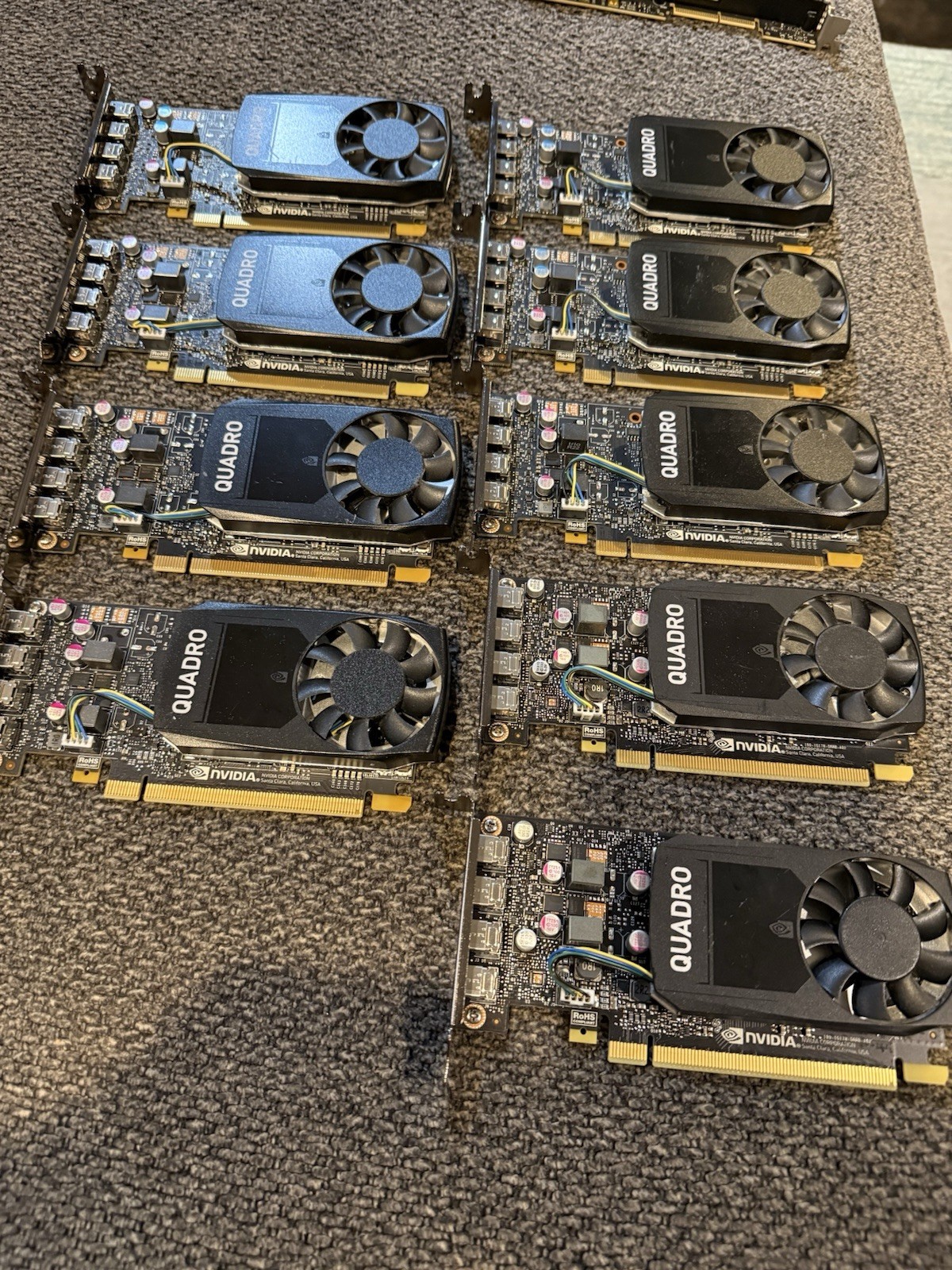 NVIDIA Quadro P1000 4GB GDDR5 Graphics Card + NetScout NT200A02-01 Lot of (10)