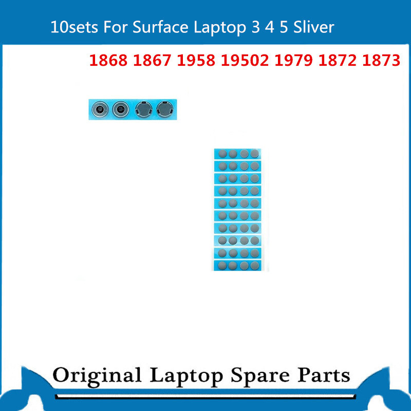 50sets For Surface Laptop 3 4 5 1868 1872 Rubber feet 1873 1979 1950 Sliver