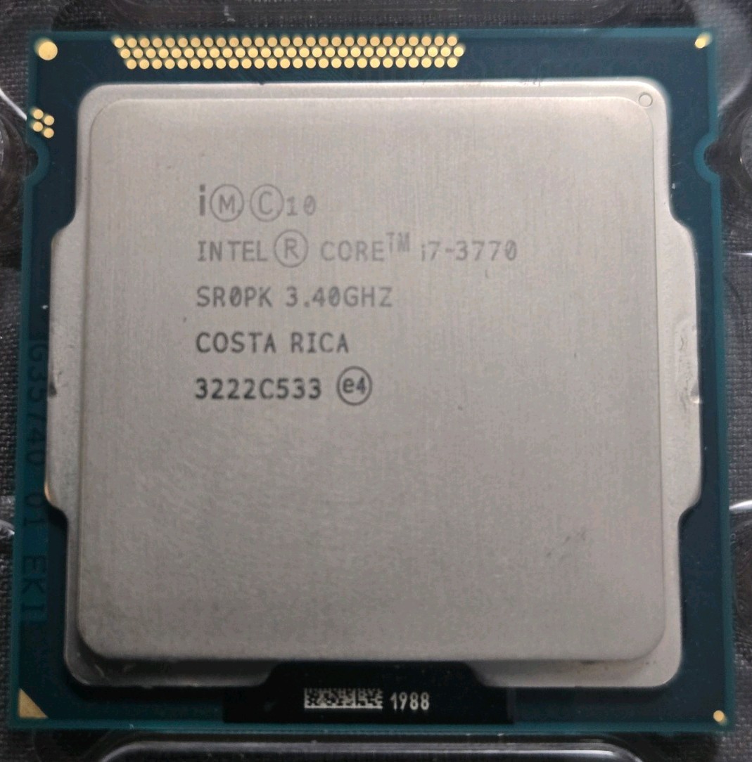 Intel 3rd Gen Core i7-3770 SR0PK 3.40GHz (Turbo 3.90GHz) 4-Core 8M LGA-1155 CPU