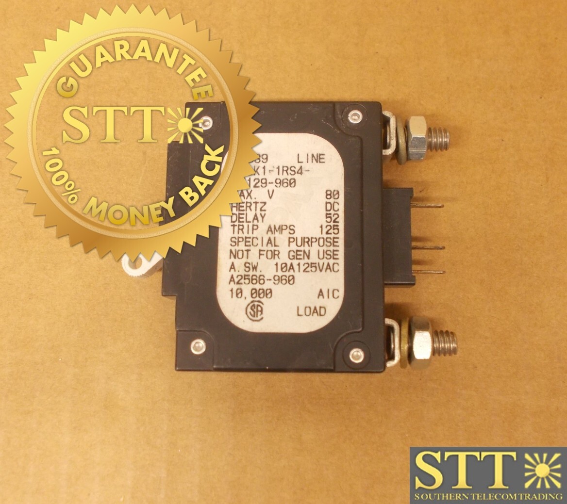 LELK1-1RS4-27129-960 AIRPAX 100 AMP DC BOLT IN BREAKER WHITE TOGGLE