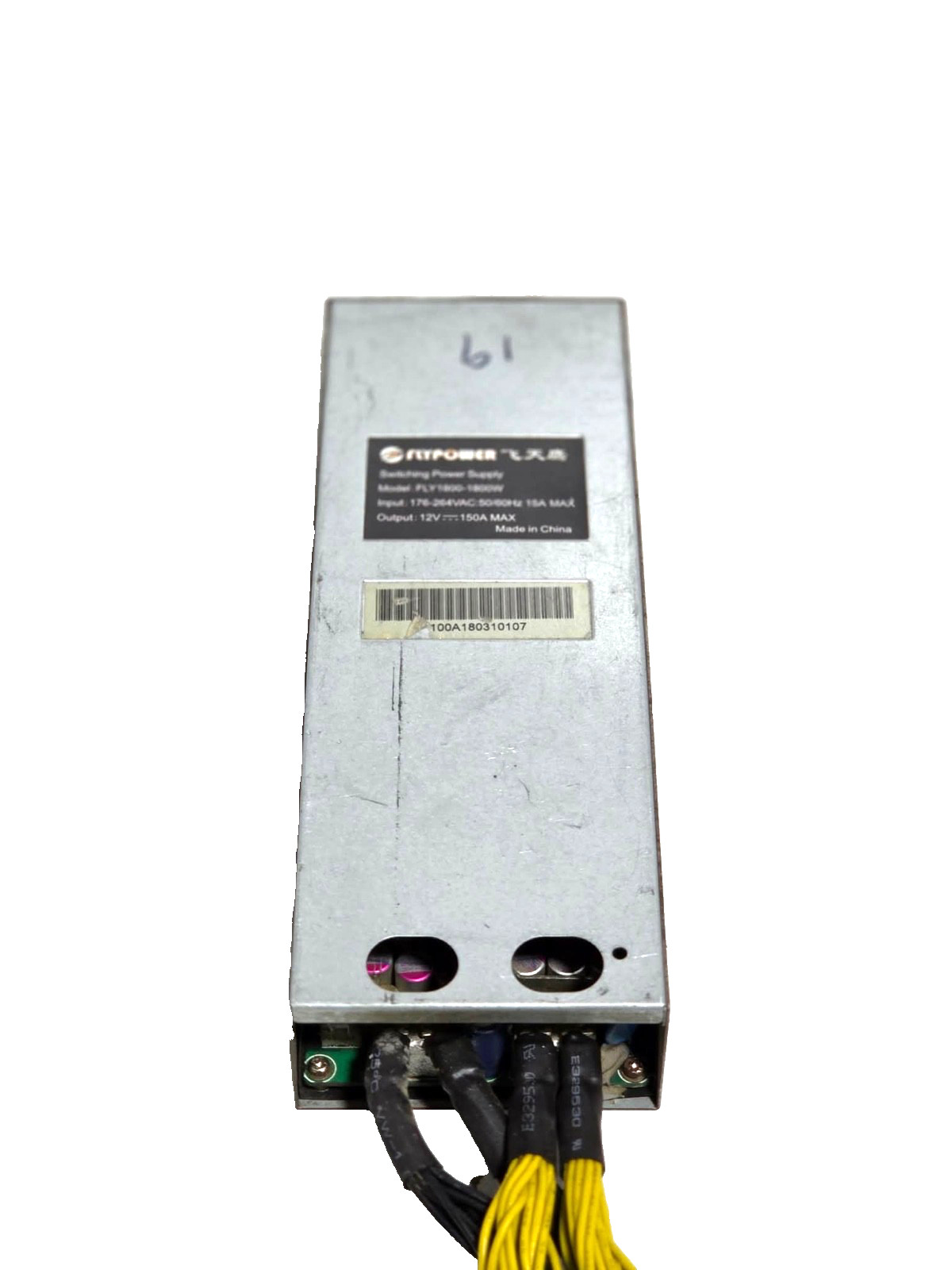 Flypower FLY1800-1800W Power Supply 12V USED