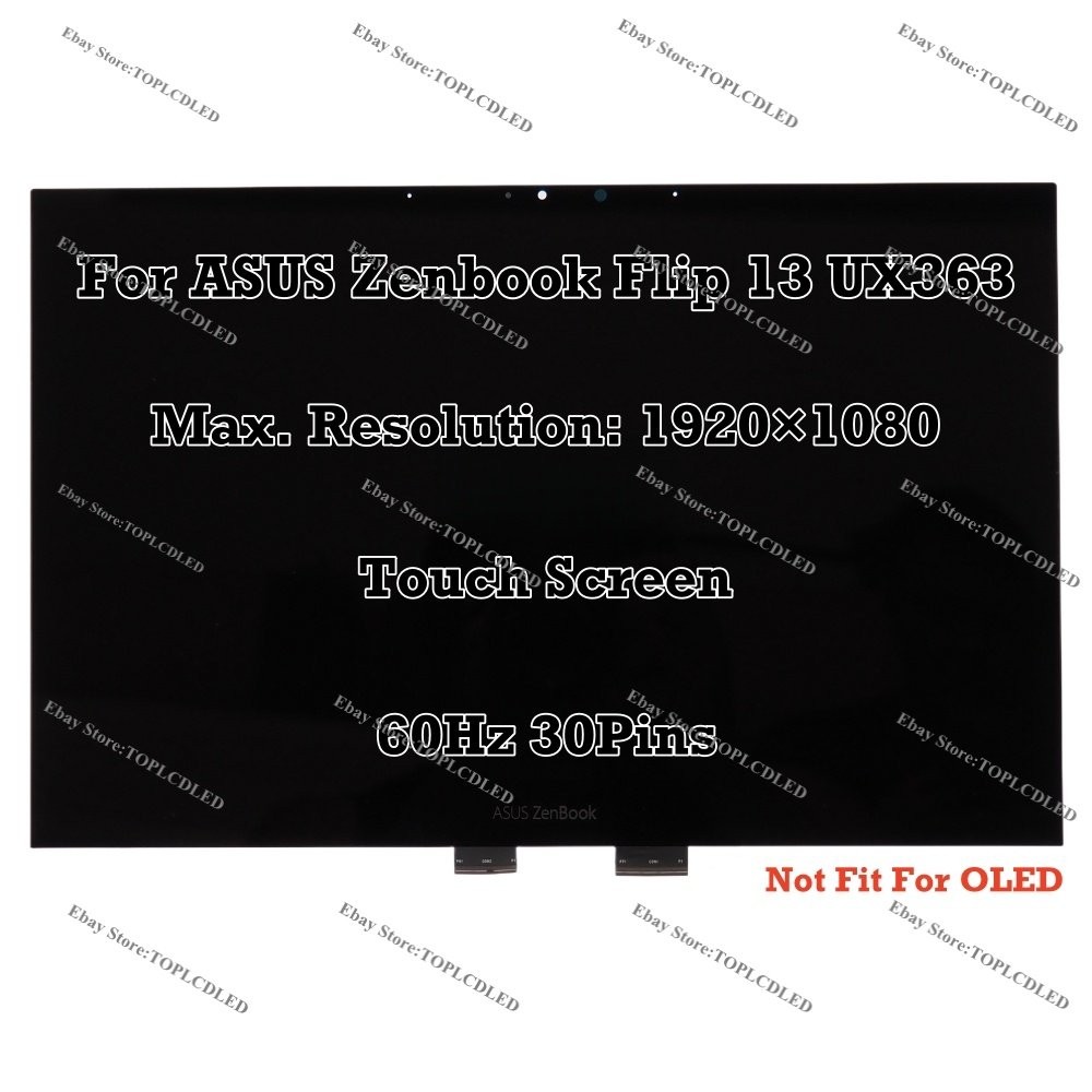 For ASUS ZenBook Flip 13 UX363EA-HP069 OLED/LED FHD/UHD LCD Touchscreen Display