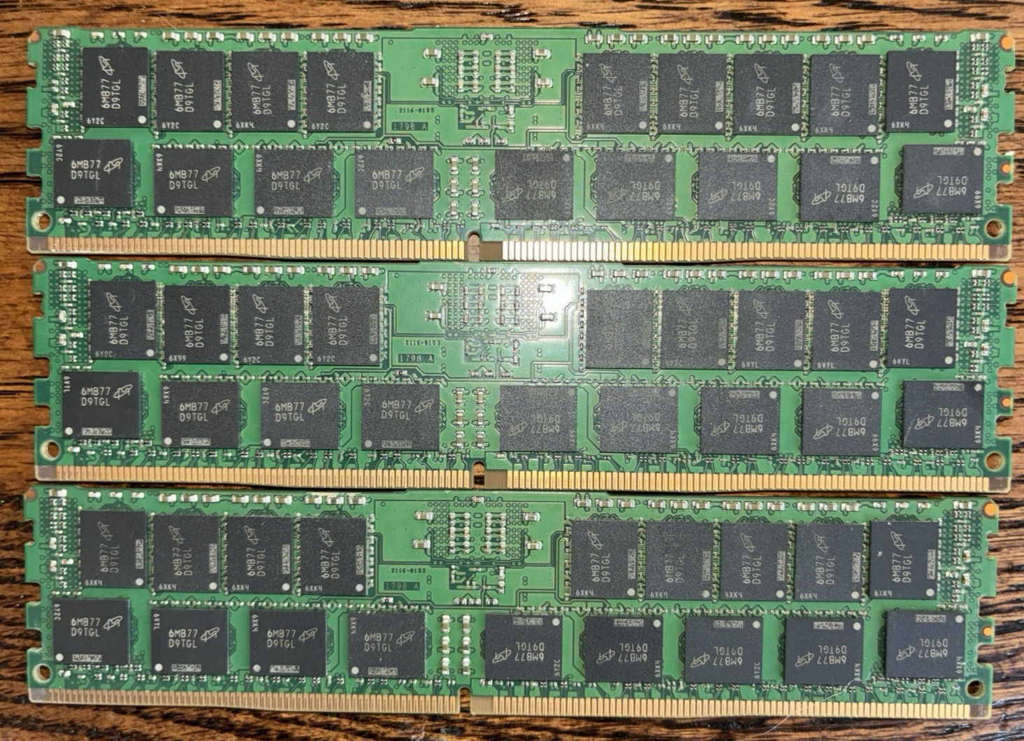 DDR4 Server Memory Micron 48GB (3x16GB) 2Rx4 PC4-2133P RAM Lot of 3