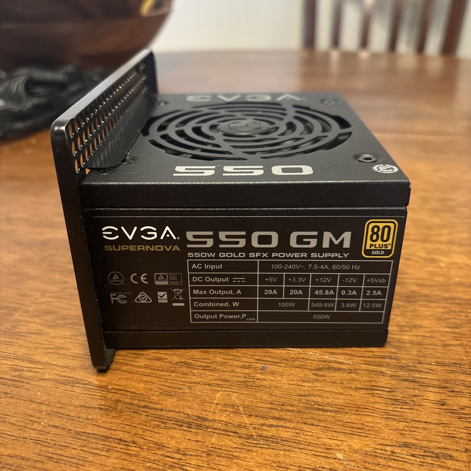 Evga 550w Supernova GM PSU SFX Power Supply 80 Plus Gold Fully Modular