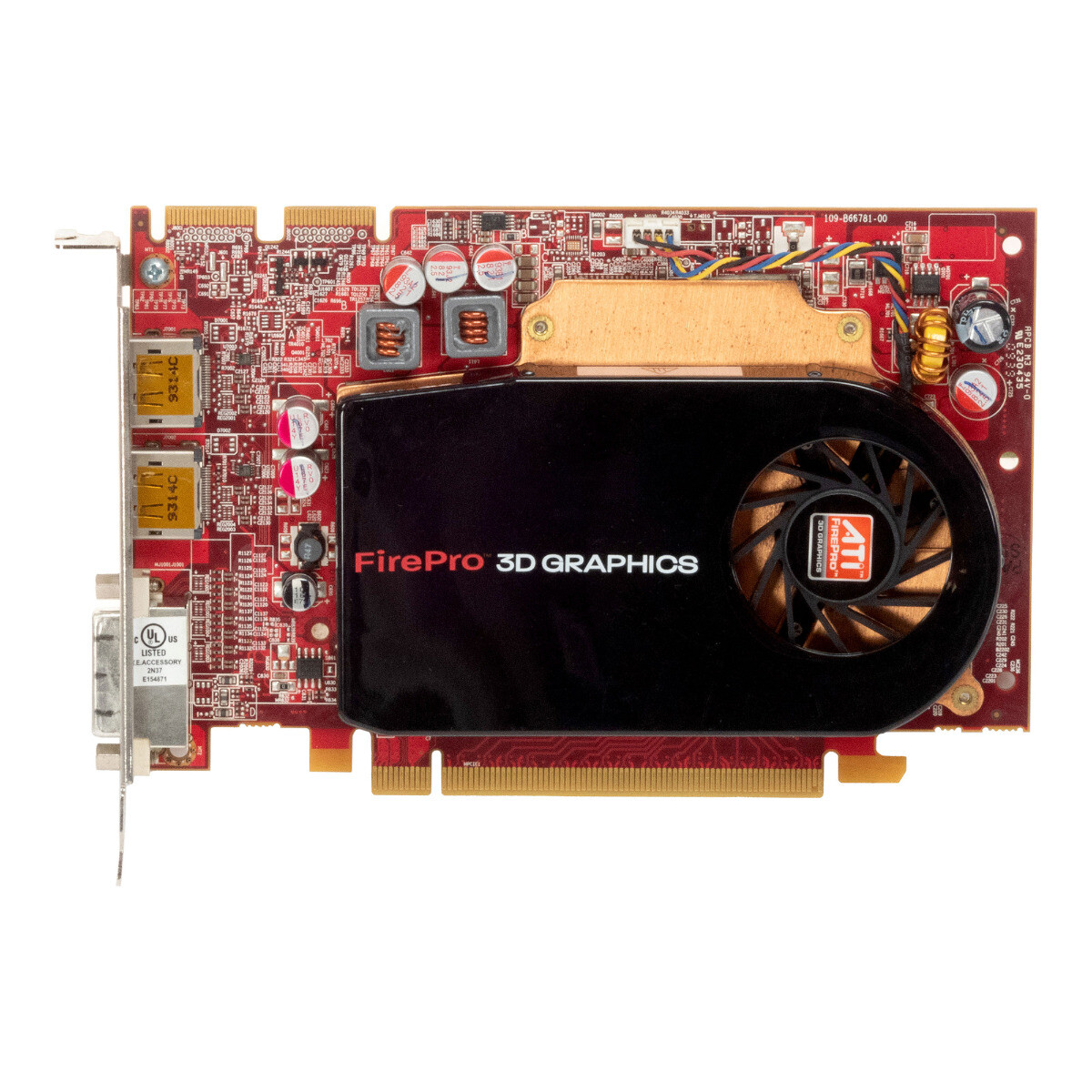 Graphic Card ATI Firepro V3750 256MB 102-B66701 (B) 0K730M Display Port Dvi-I