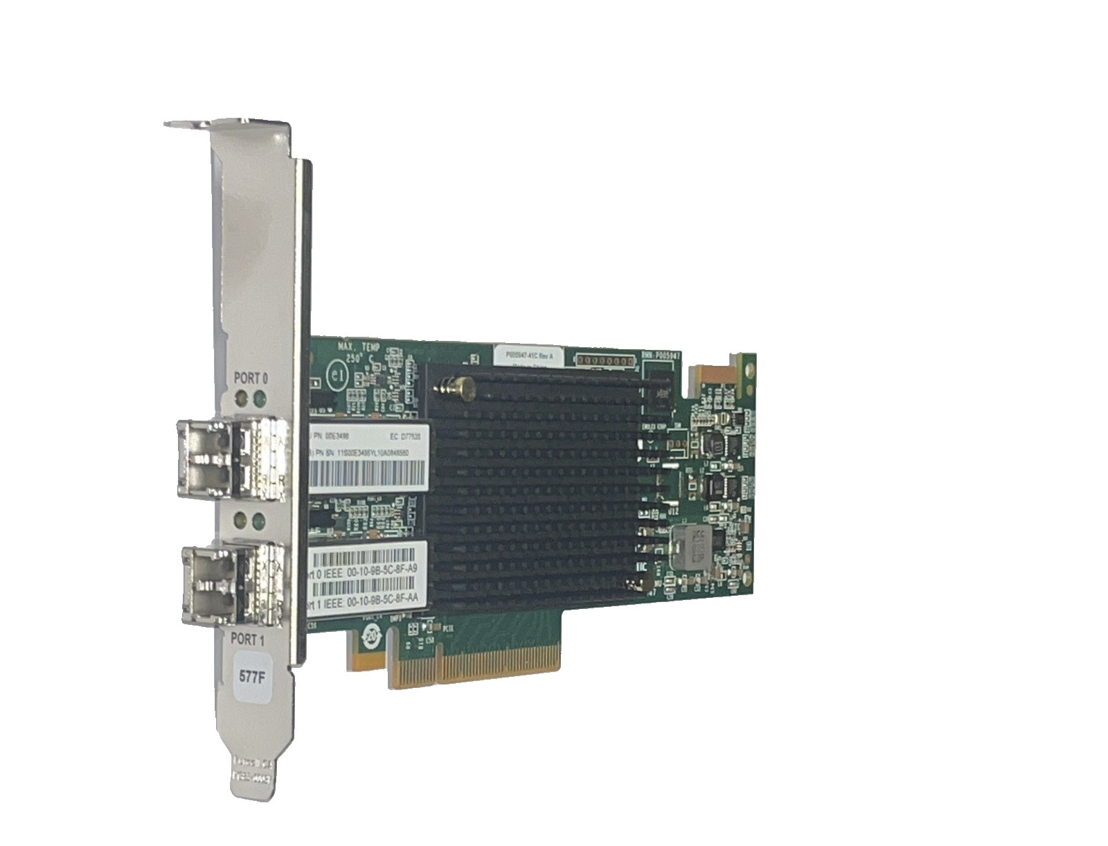 IBM 00E3496 PCIe x8 Dual Port 2x 16Gb FC SFP+ Server Adapter Full Profile