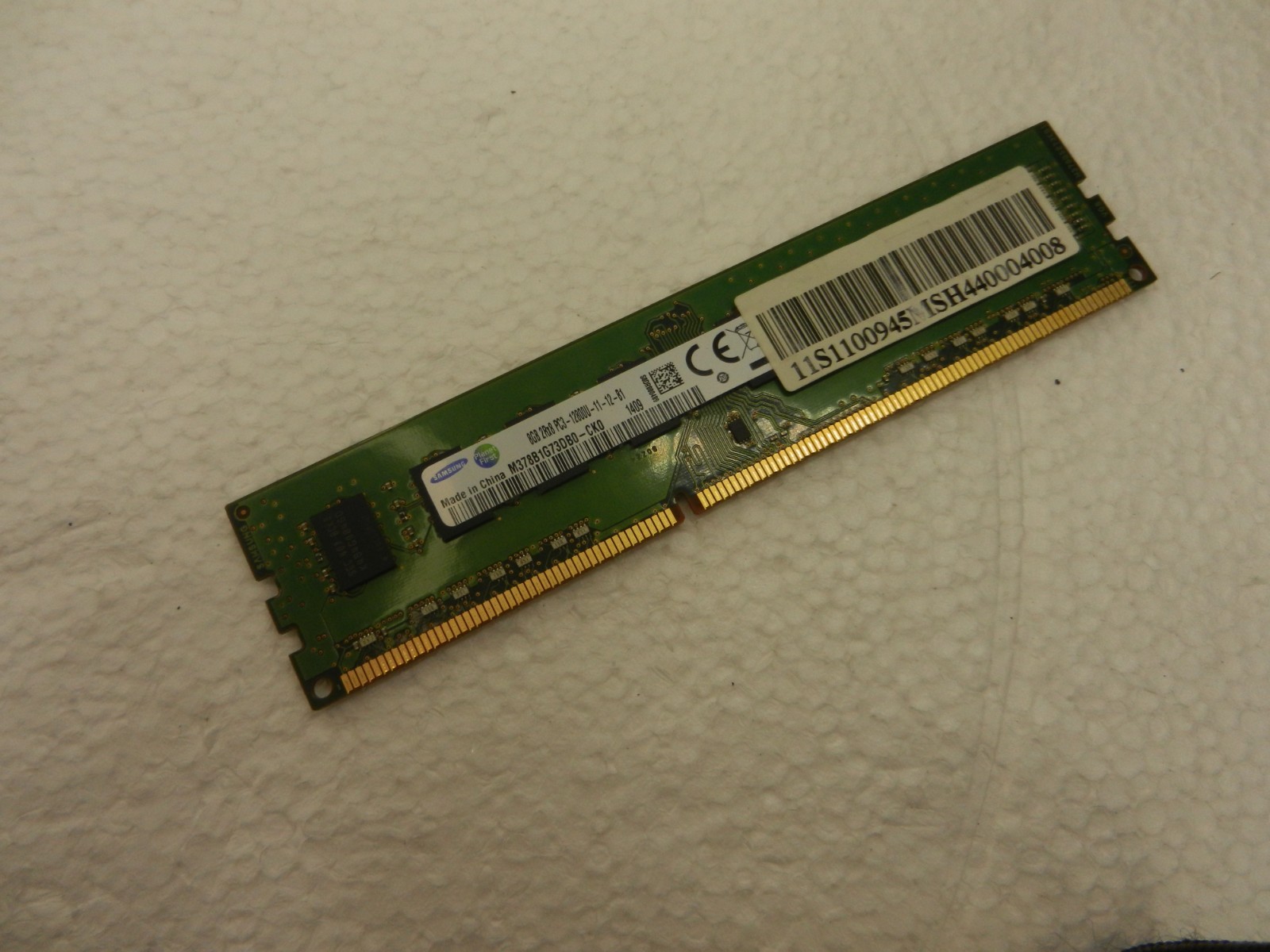 Samsung 8GB 2Rx8 PC3-12800U DDR3-1600MHz Desktop RAM M378B1G73DB0-CK0