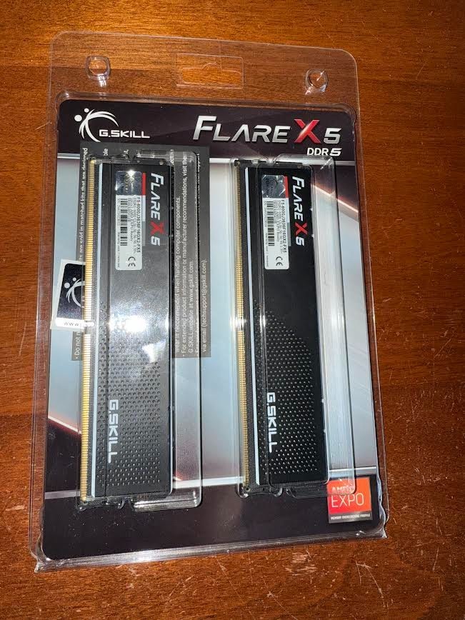 G.SKILL Flare X5 Series DDR5 RAM 32GB (2x16GB) Two Sticks Brand New Matte Black