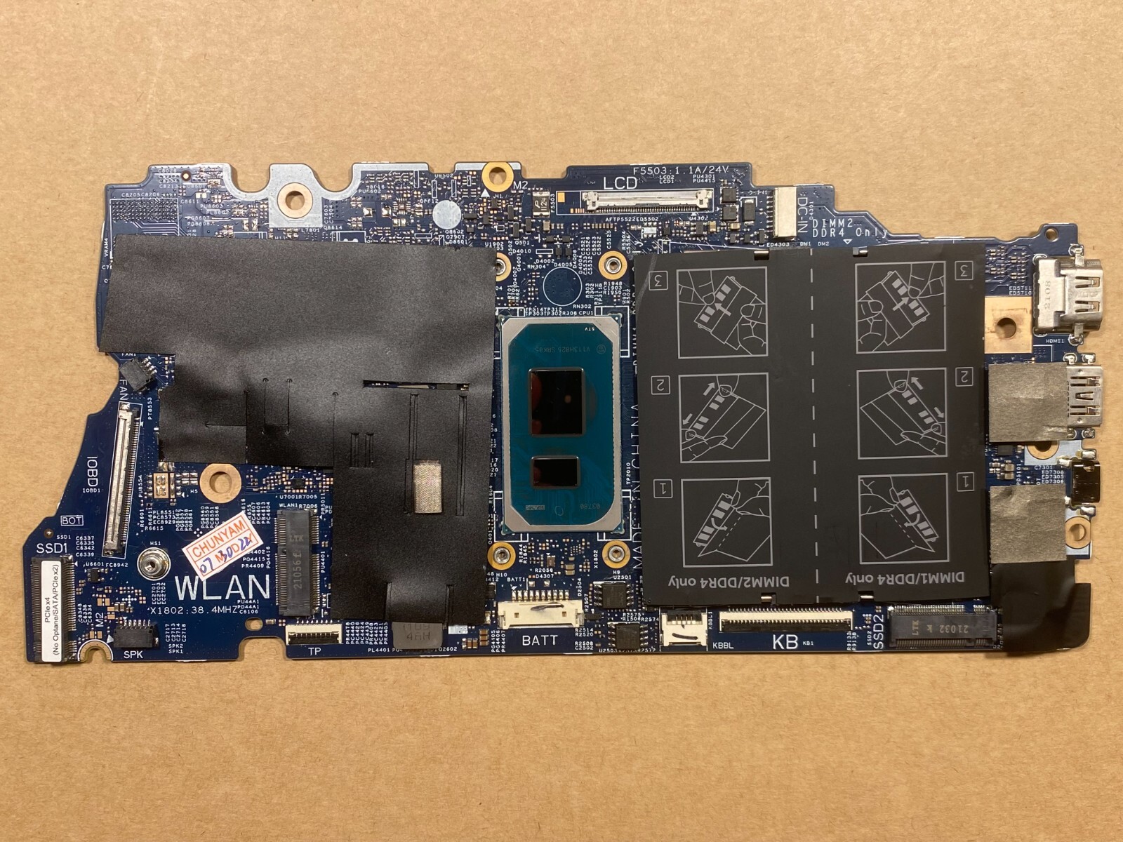 NEW Dell Inspiron Vostro 5402 5502 Motherboard Intel i5-1135G7 WNVYK N9CJ5