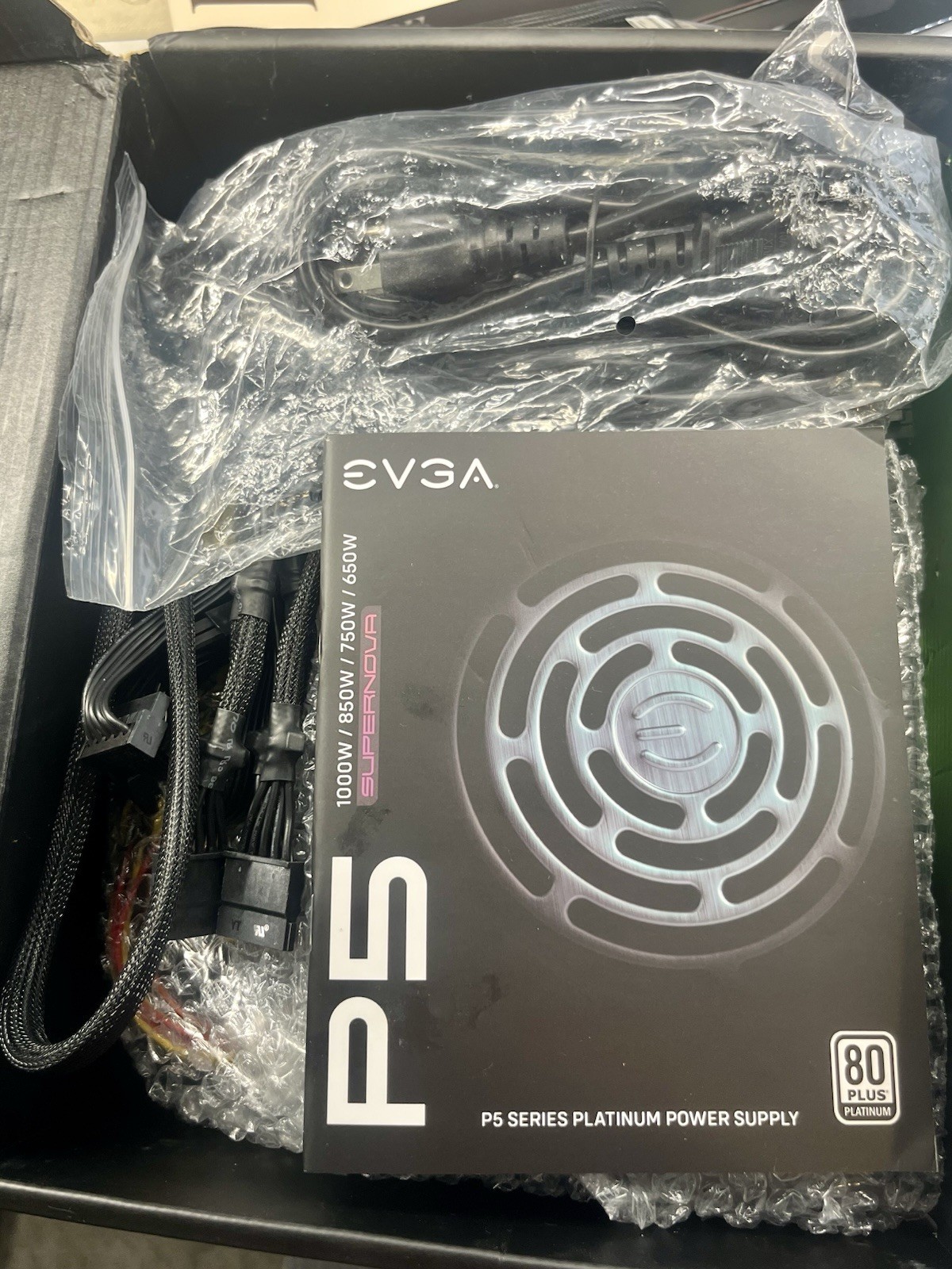 EVGA SuperNOVA 1000 P5 1000W 80+ Platinum PSU 220-P5-1000 Untested