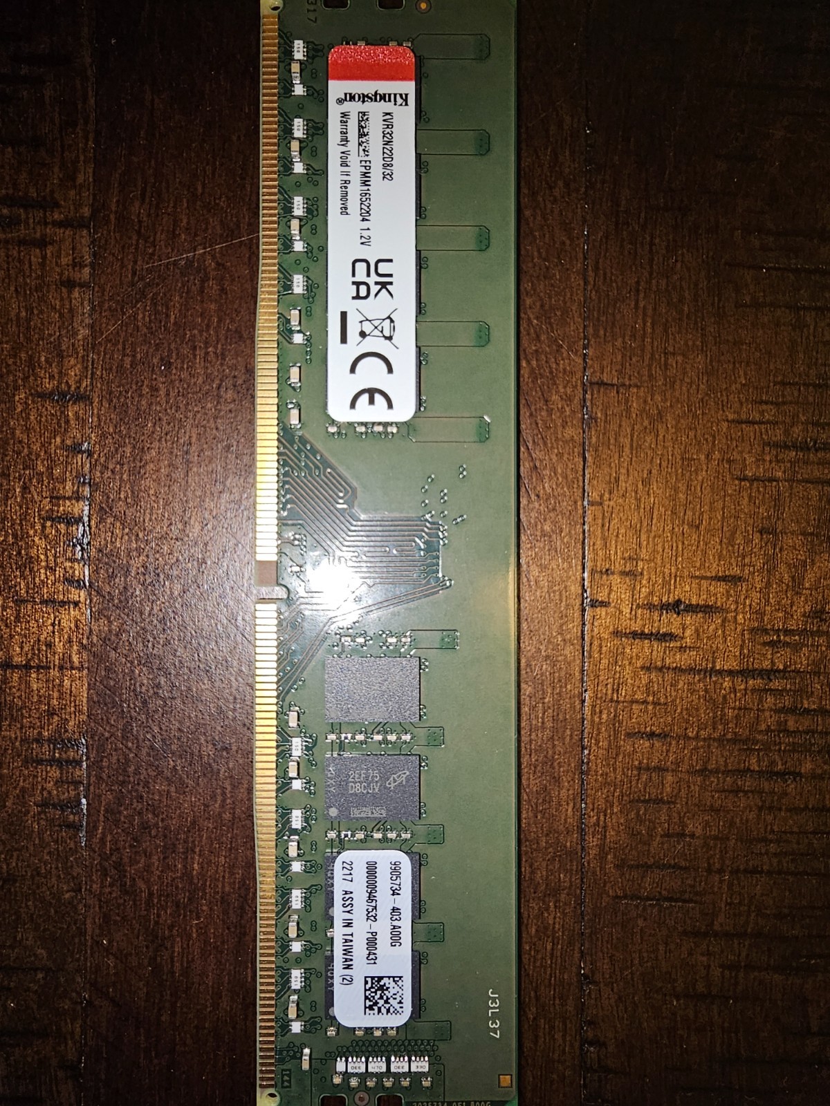 Kingston ValueRAM 32GB DDR4 SDRAM Memory Module (KVR32N22D8/32)