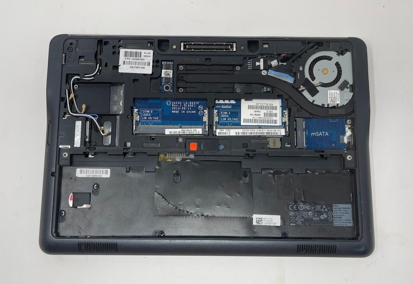DELL LATITUDE E7240 i5-4300U FAULTY MOTHERBOARD LA-9431P INCLUDED CASE
