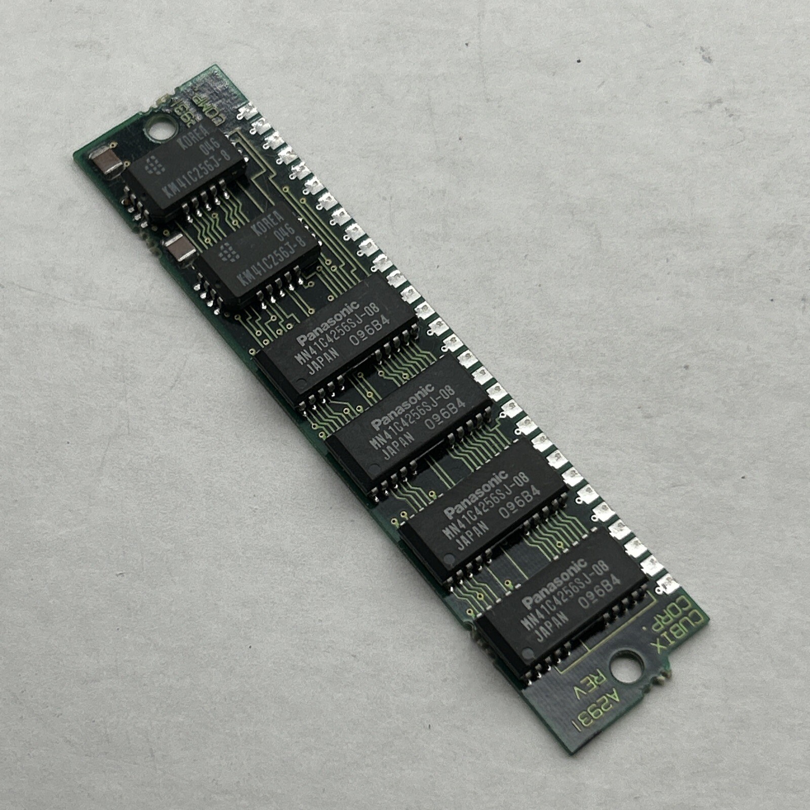 512K MAC Apple Cubix 30-Pin SIMM RAM DRAM Memory Module 80ns Vintage (6 chip)