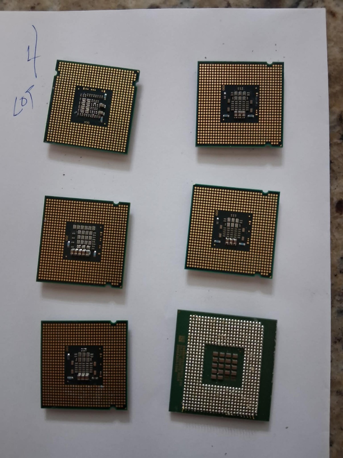 6 assorted PC Processors Lot 4