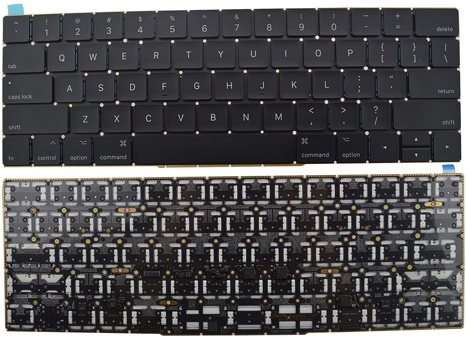 Willhom Keyboard US Layout Replacement for MacBook Pro Retina Display (Touch Bar