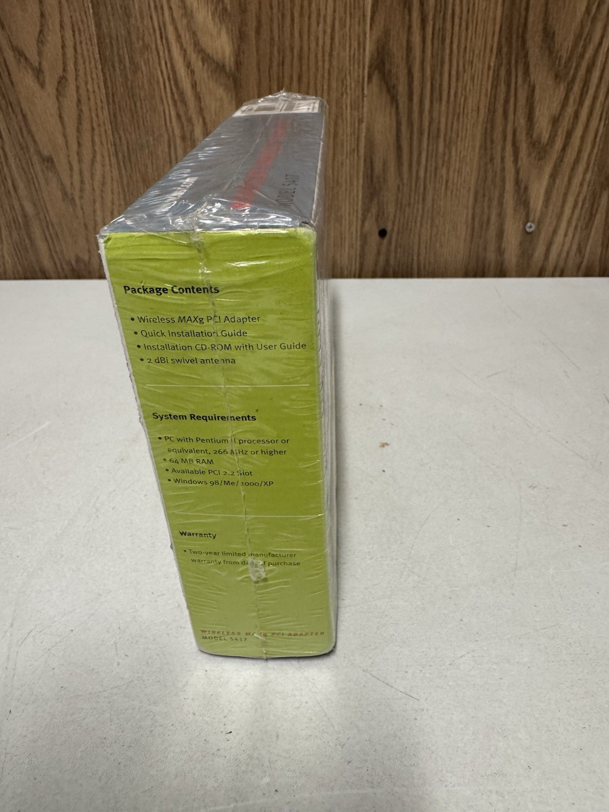 U.S. Robotics Wireless MAXg PCI Adapter Model 5417 125 Mbps New Sealed
