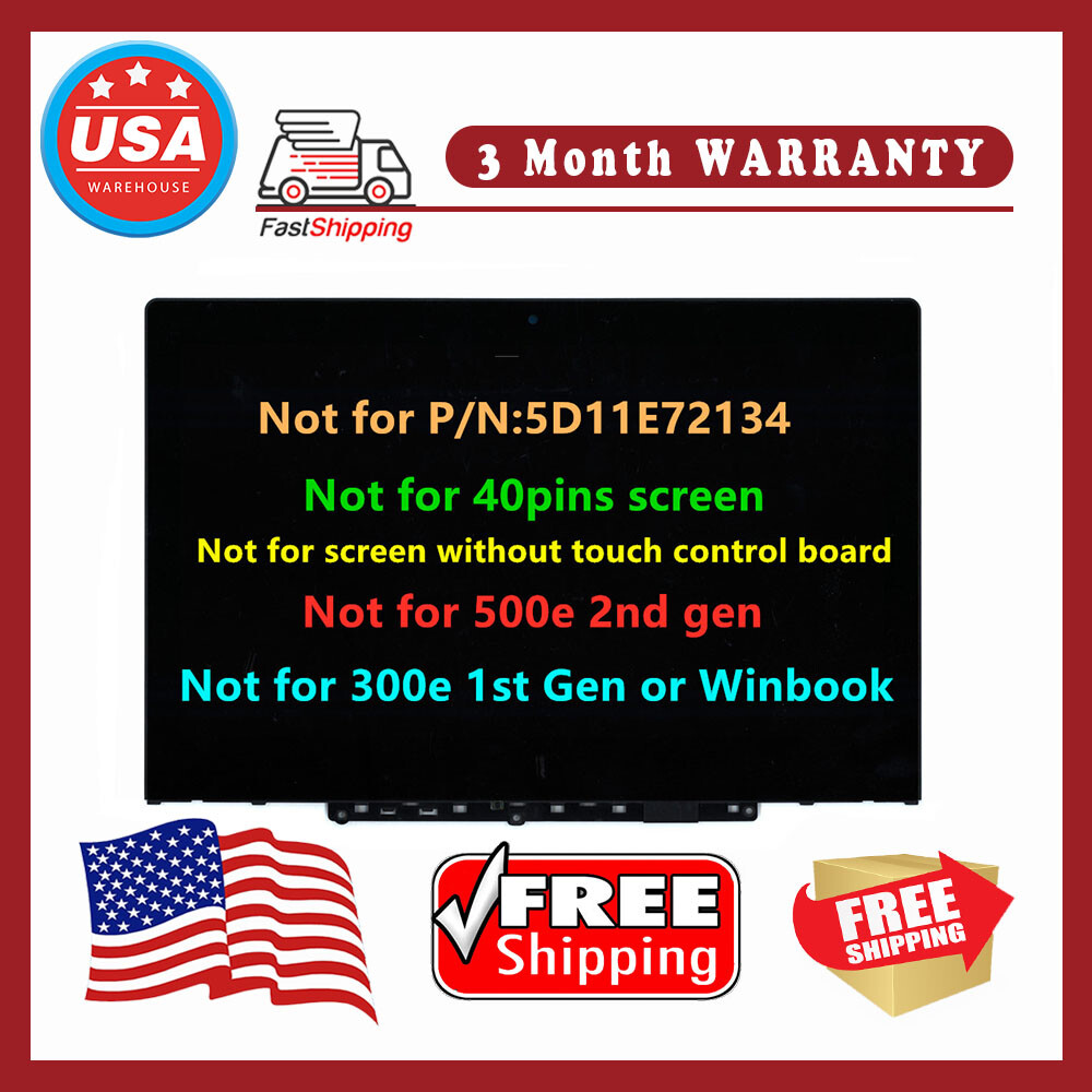N116BCA-EA1 C1 for Lenovo 300e Chromebook 2nd Gen MTK LCD touch sccreen w/ Bezel