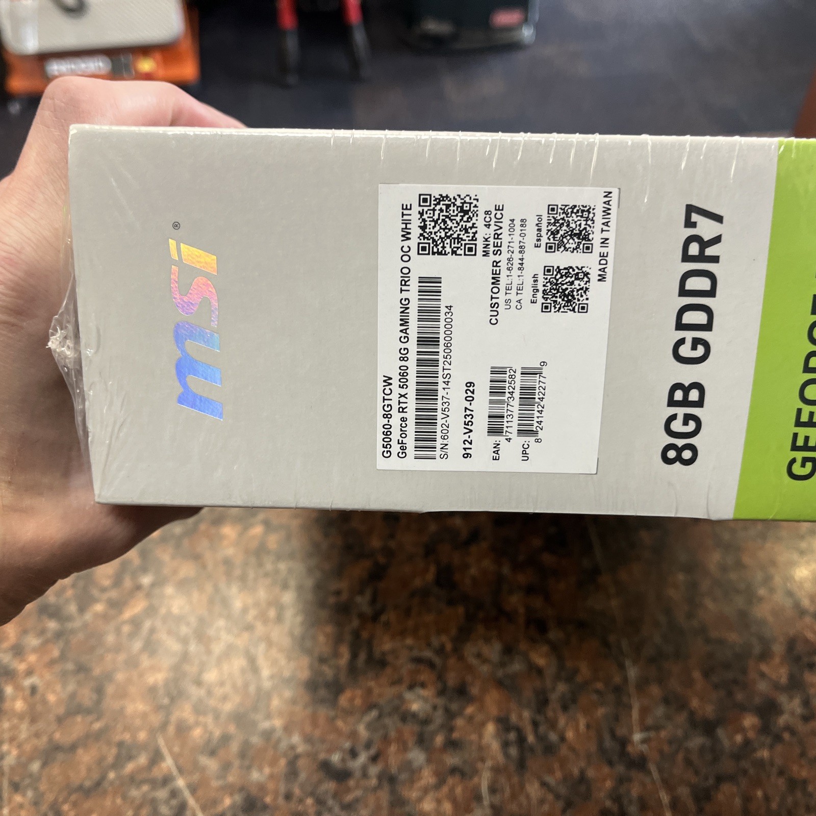 MSI GeForce RTX 5060 8GB Gaming TRIO OC White GDDR7 Graphics Card Q31