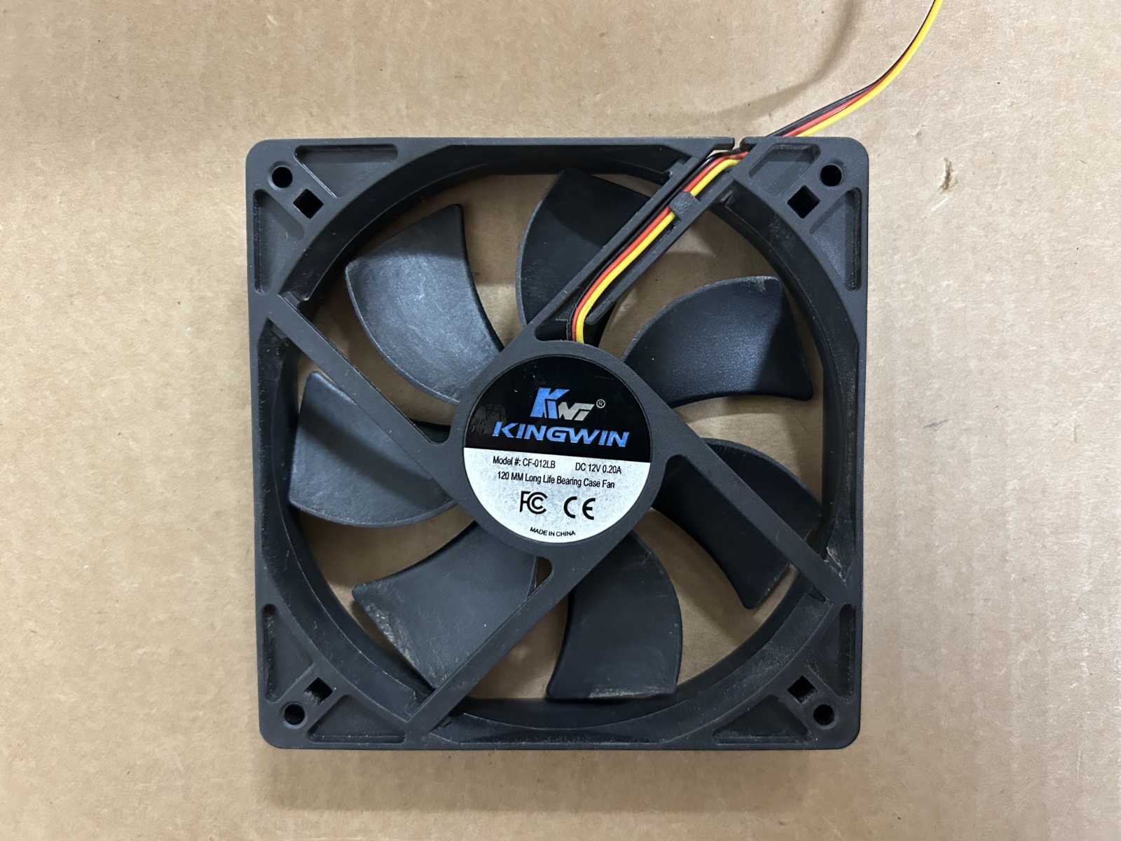 Kingwin CF-012LB 120 × 120 × 25 mm Long-Life Bearing Advanced Series Case Fan