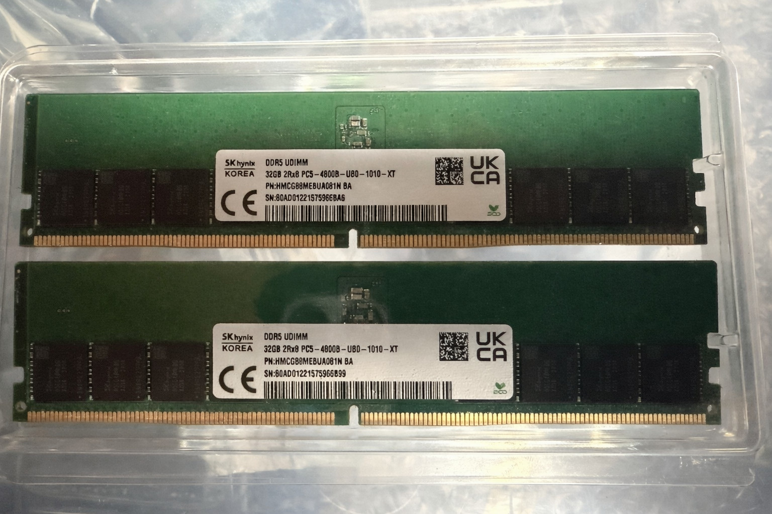 NEW OEM Samsung / Hynix 64GB DDR5 (2x32GB) PC5 34800 4800 UDIMM Desktop Memory