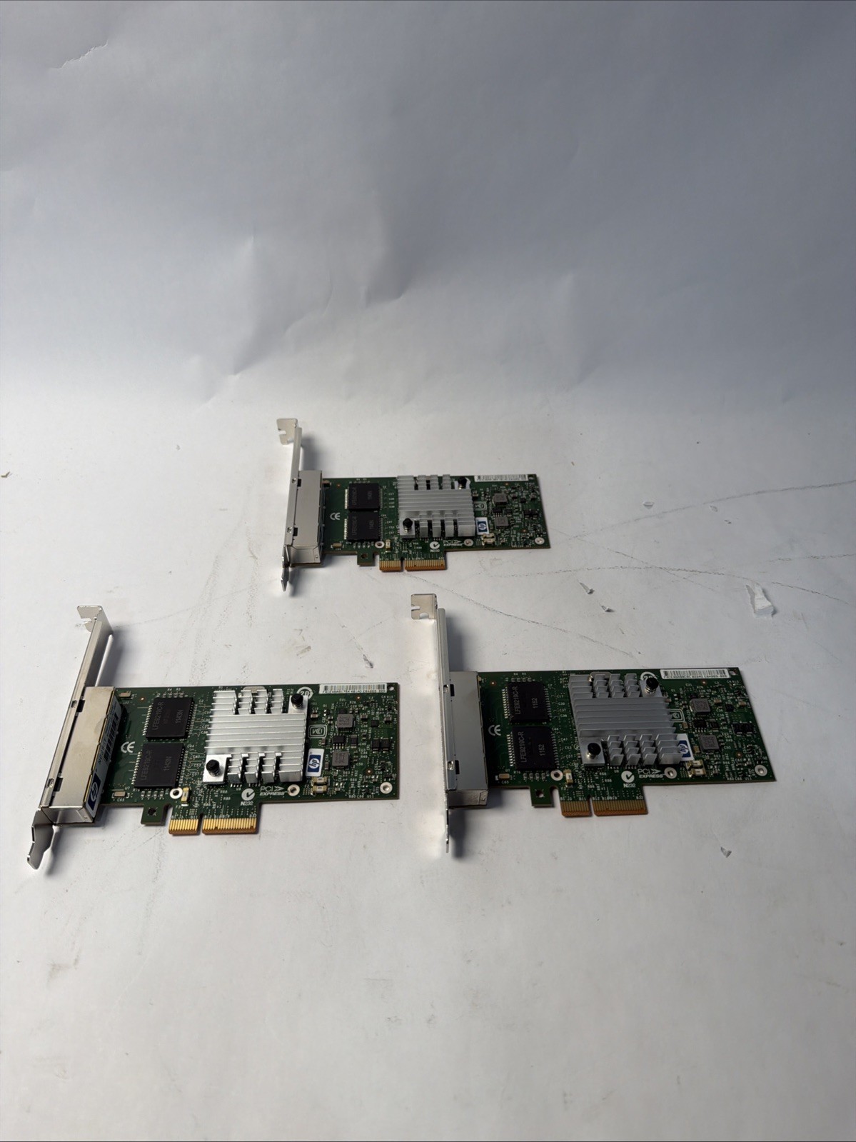 Lot Of 3 HP NC365T HSTNS-BN58 593743-001 Quad Port FP Ethernet Card