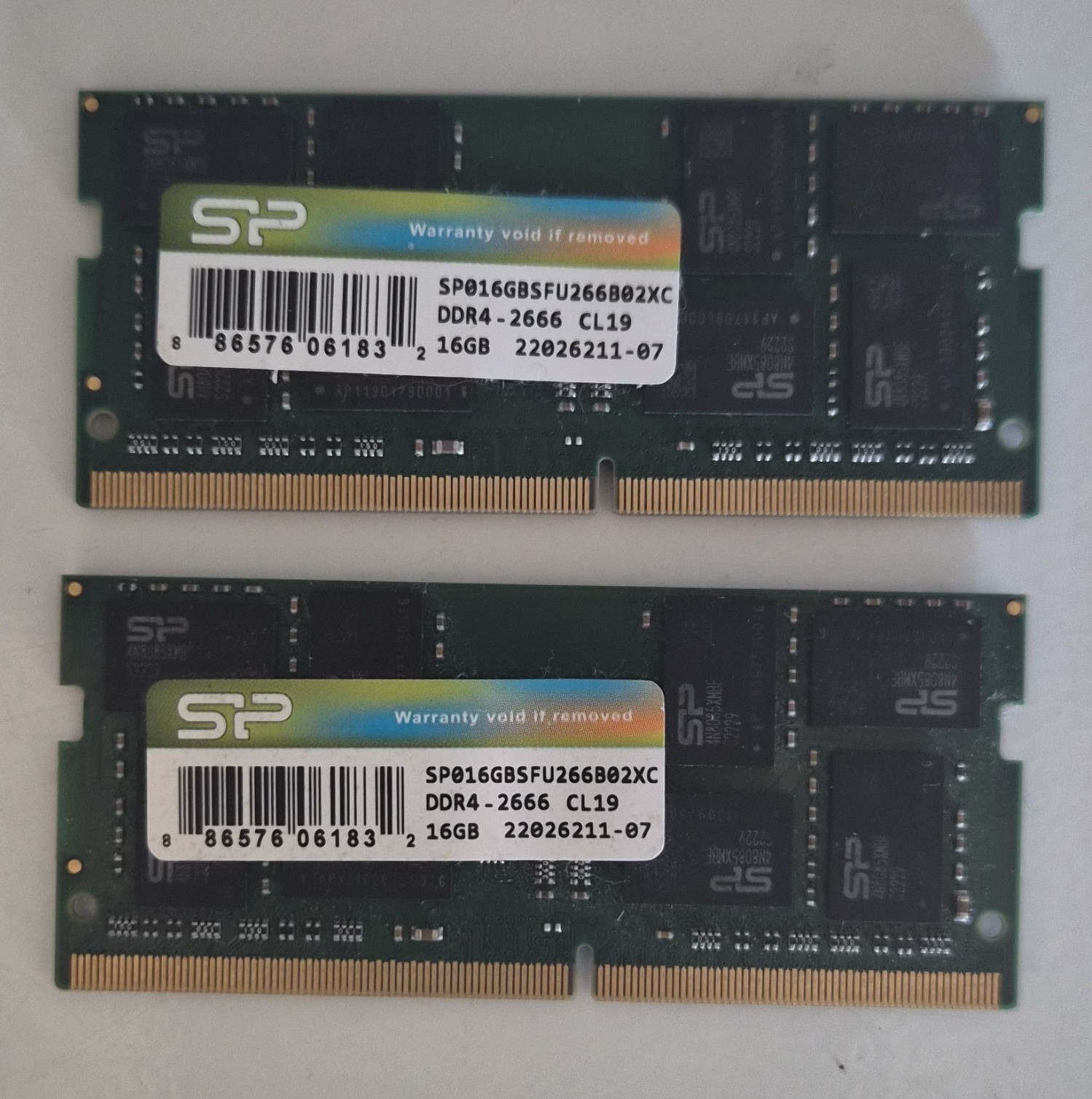 Silicon Power 32GB (2x16GB) DDR4-2666 SODIMM SP016GBSFU266B02XC TESTED WORKING