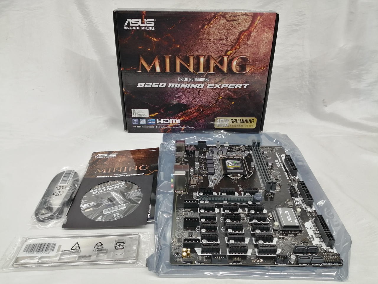 ASUS B250 MINING EXPERT motherboard open box unused