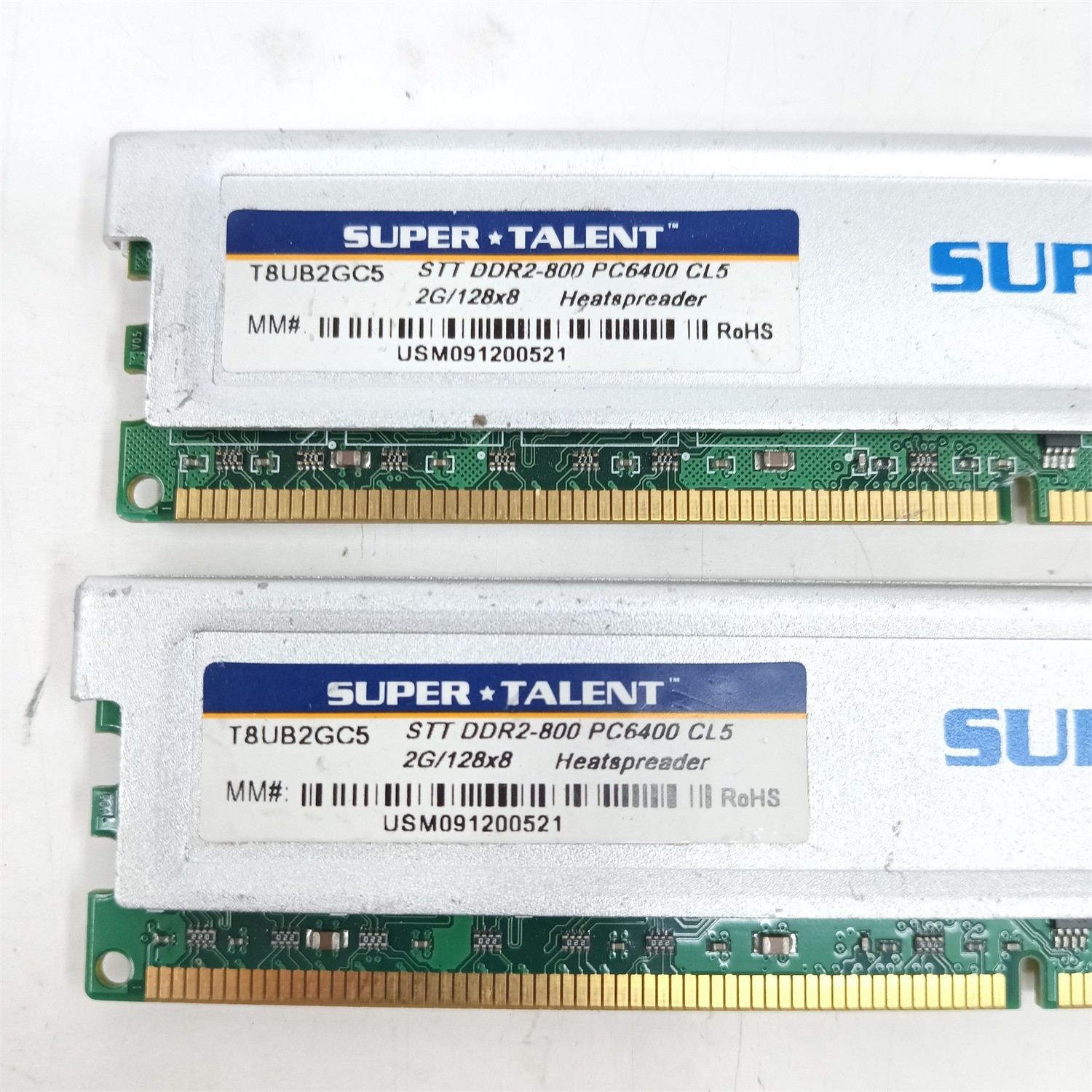 Super Talent 4GB Kit (2x2GB) DDR2-800 PC2-6400 CL5 Desktop RAM