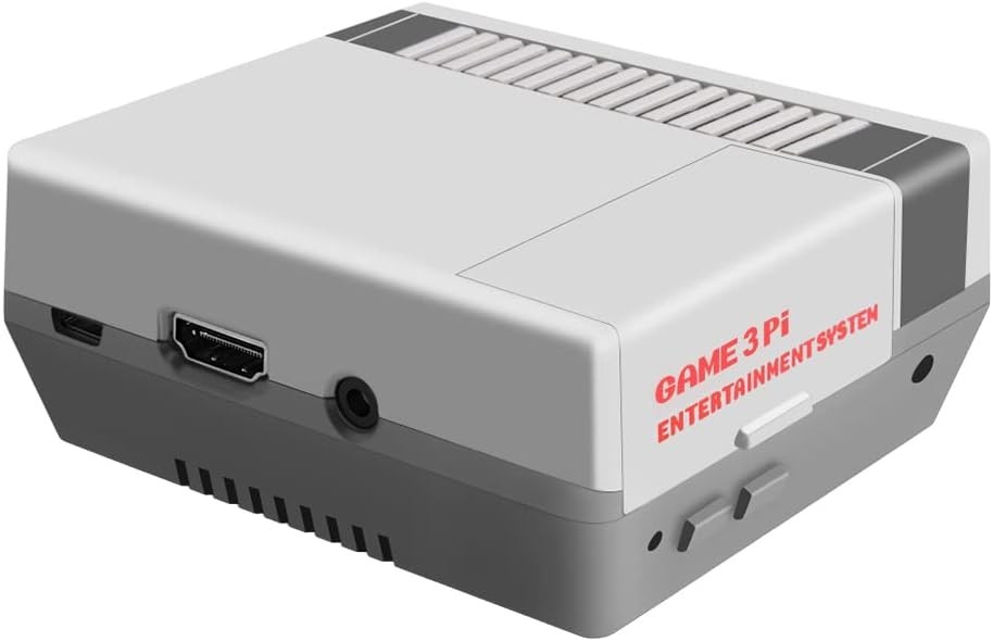 Lightweight Retro Gaming Case for Raspberry Pi 3B+ with Fan & Heatsinks Included