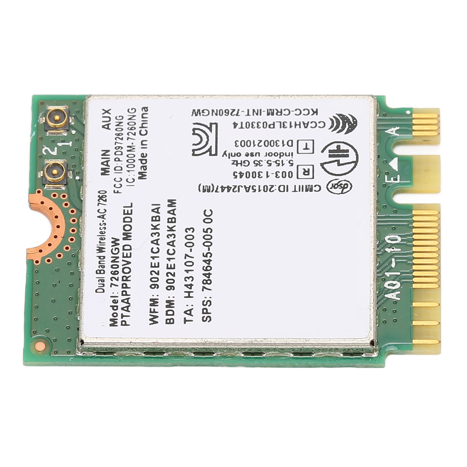 Dual Band WiFi Card 2.4Ghz 5Ghz 1200Mbps Bluetooth 4.0 NGFF M.2 Wireless In WIGO