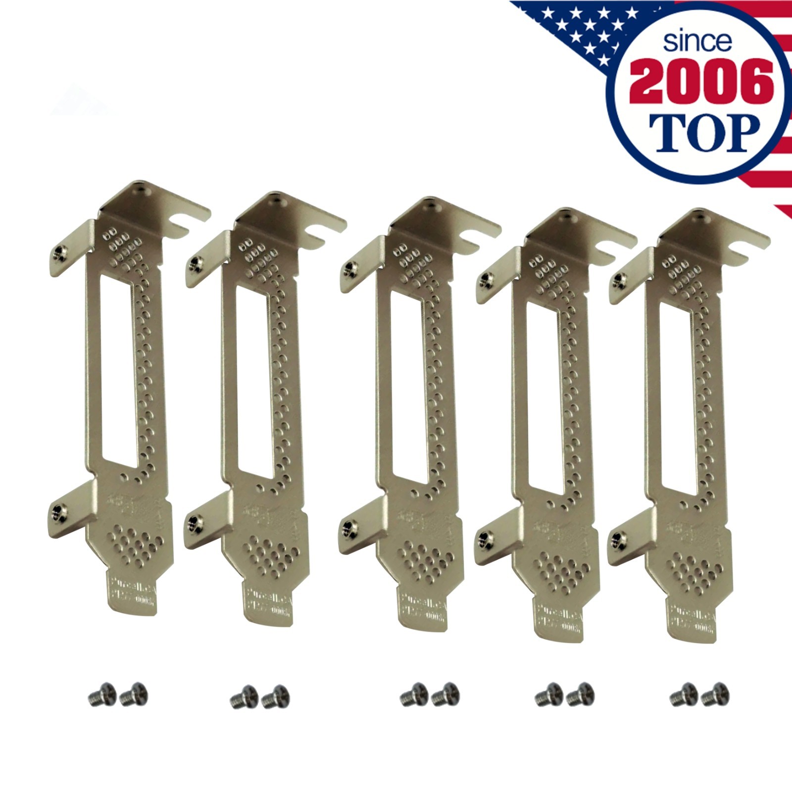 5pcs Low Profile Bracket for LSI 9280-8E 9200-8E HP 422 Ext SFF-8088 Dell H810