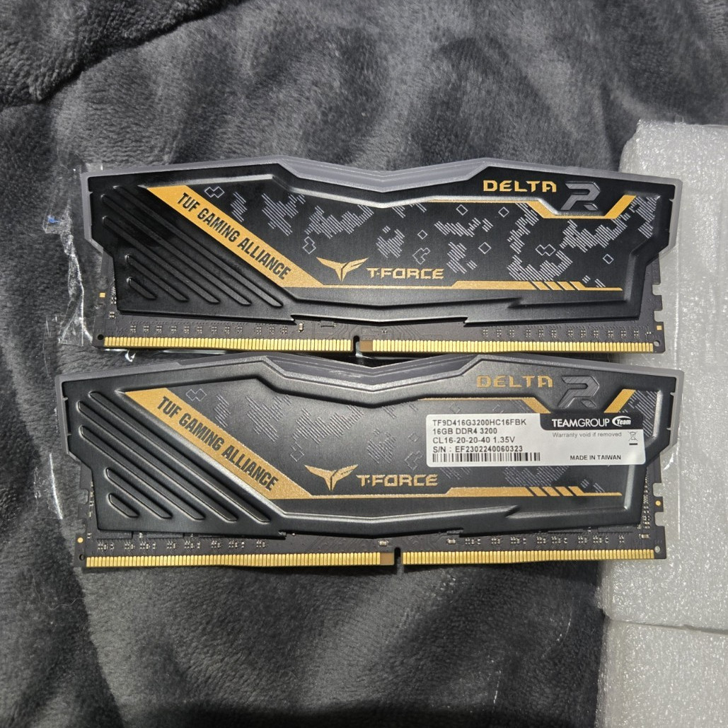 T-FORCE DELTA R RGB DDR4 SDRAM 32GB (2x16GB) 3200MHz 288-Pin Tuf Gaming Alliance