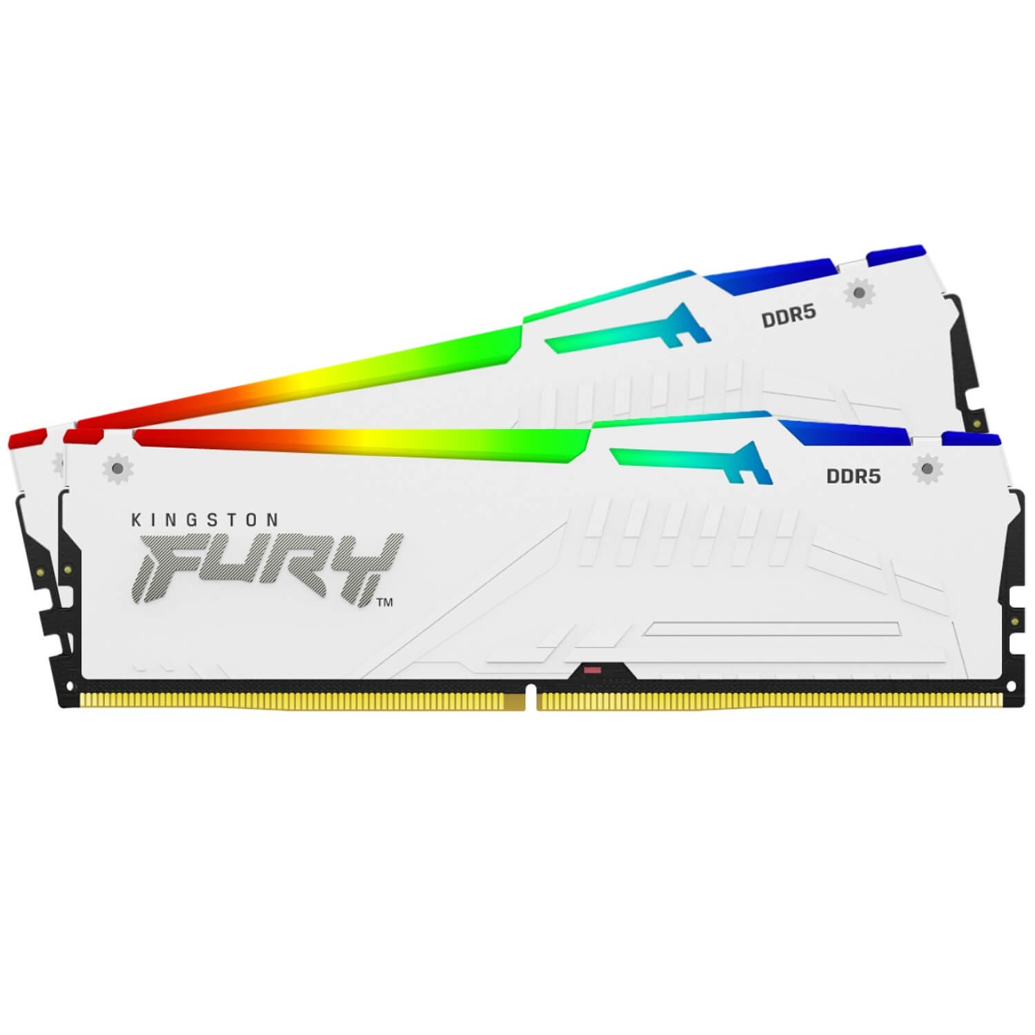 Kingston DDR5 32GB (2x16GB) 5600 CL36 FURY Beast RGB White AMD EXPO 1.25V SDRAM