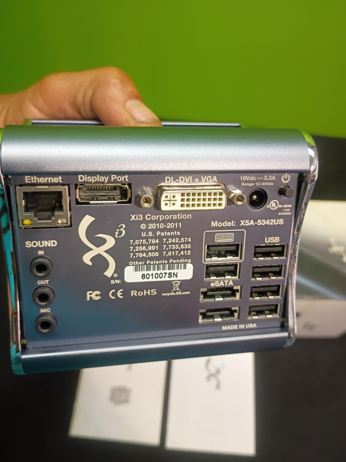 Xi3 5 A Modular Computer 3400e Duel-core 2GB Missing The Power Cord