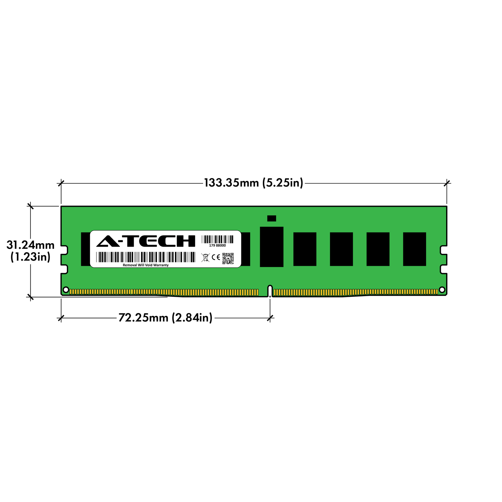 16GB DDR4 ECC RDIMM Micron MTA18ASF2G72PDZ-2G9E1 Equivalent Server Memory RAM 1x