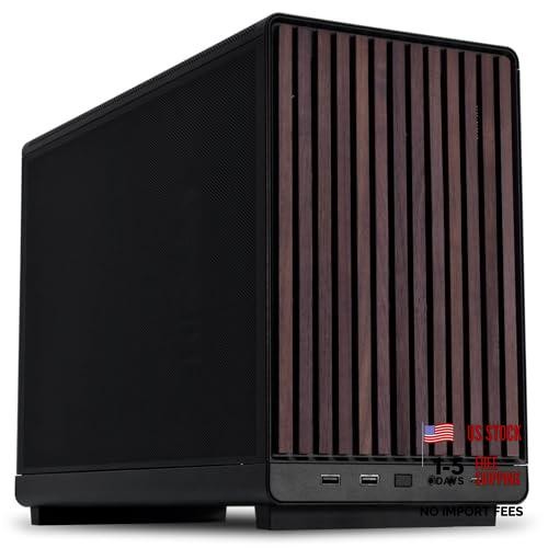A3-mATX-WD-26.3L Micro Form Factor Chassis-No Fans A3 (Wood Front Panel-Black)