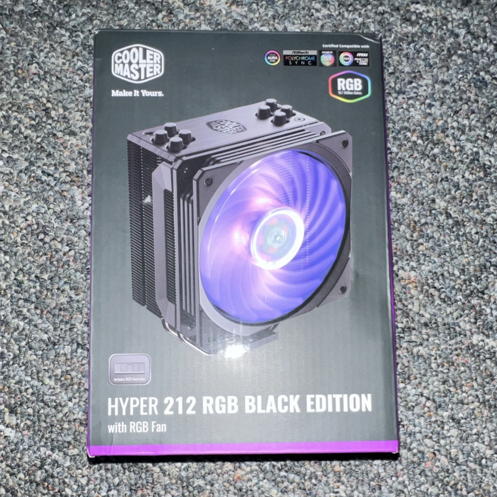 Cooler Master Hyper 212 RGB Black Edition CPU Fan 120mm