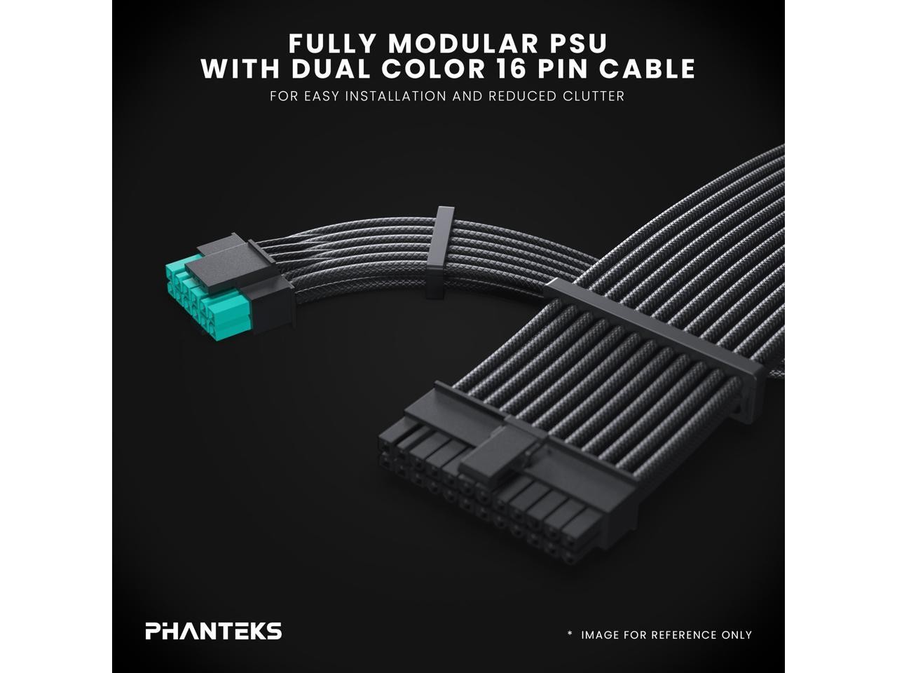 Phanteks AMP GH 850W Gold Power Supply, ATX 3.1 and PCIe 5.1 Platform, Fully Mod
