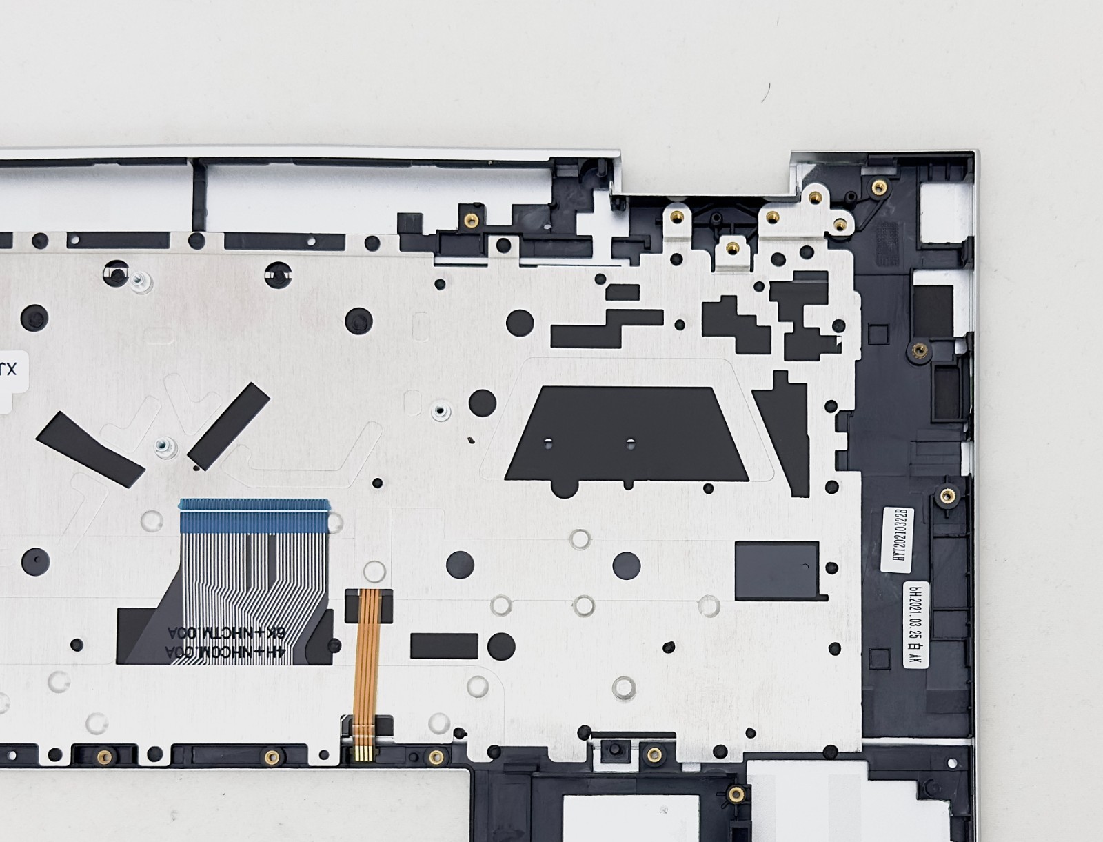 New HP Envy 15-ES 15M-ES Palmrest Top Cover Backlit Keyboard Silver M45474-001