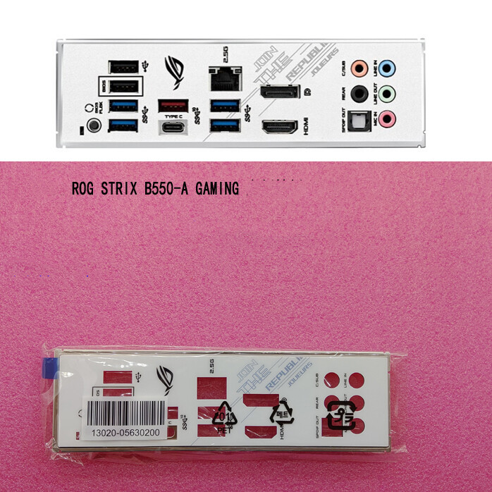 1PCS ROG STRIX B550-A GAMING FOR ASUS IO I/O SHIELD Back Plate BackPlate