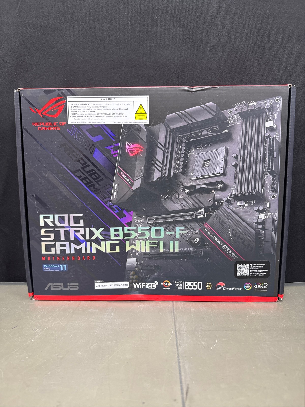 ASUS TeK STRIX B550-F GAMI WIFI II 128 GB ROG B550 AMD AM4 DDR4 ATX Motherboard